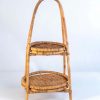 Rattan shelf