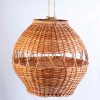 Wicker lampshade