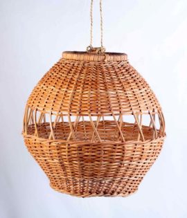 Wicker lampshade