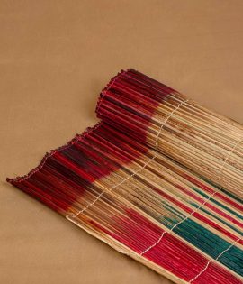 Traditional raffia mat