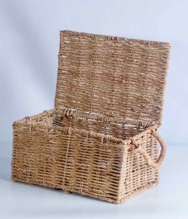 Woven Box With Lid