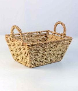 Natural Rope Basket | Rattan Storage