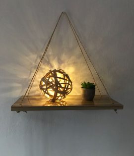 Floating wall shelf