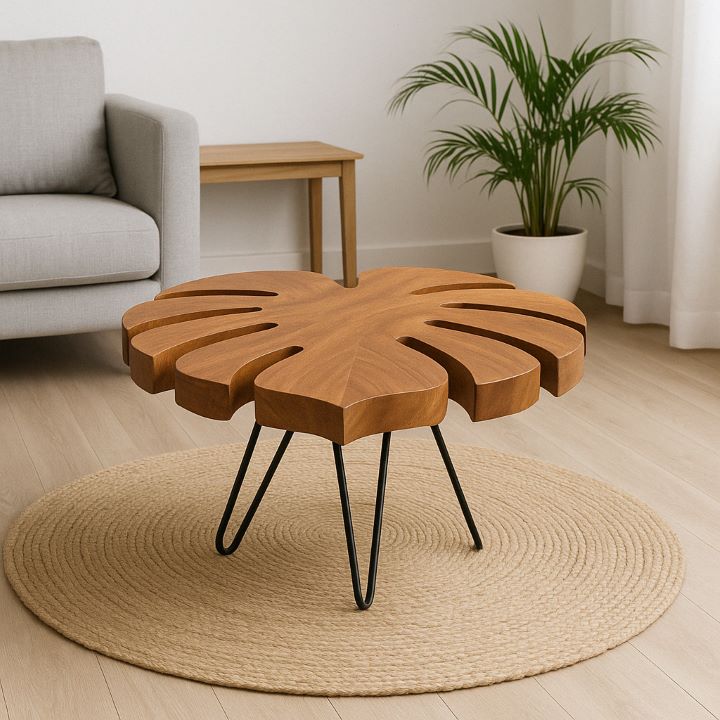 Big size Monstera Leaf-shaped Table