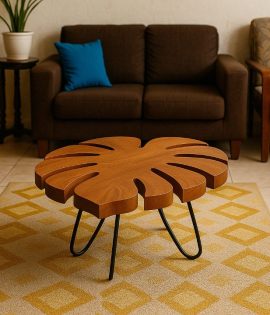 Monstera-inspired Coffee Table in Living Room