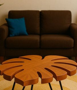 Monstera-inspired Coffee Table in Living Room